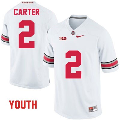 Ohio State Buckeyes Youth Cris Carter #2 White Authentic Nike College NCAA Stitched Football Jersey CW19D25SA